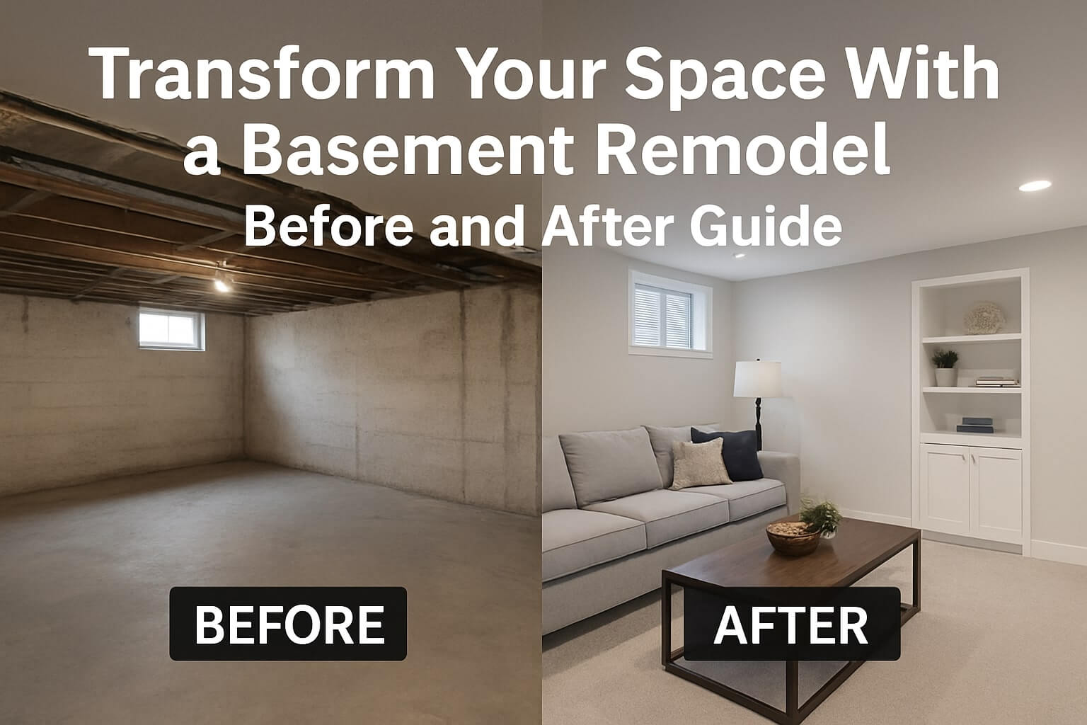 Transform Your Space With a Basement Remodel Before and After Guide